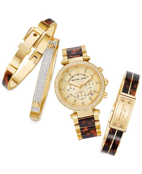 michael kors schmuckset gold|Michael Kors gold jewelry women.